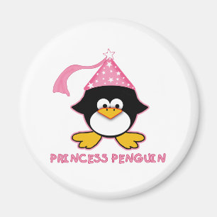 Íman Princesa cor-de-rosa Pinguim