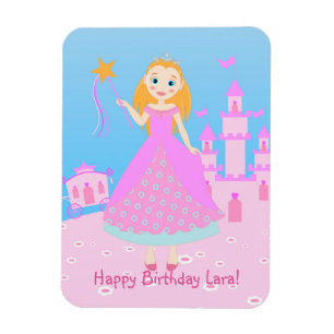 Íman Princesa de Fairytala no Partido de Birthaday Rosa