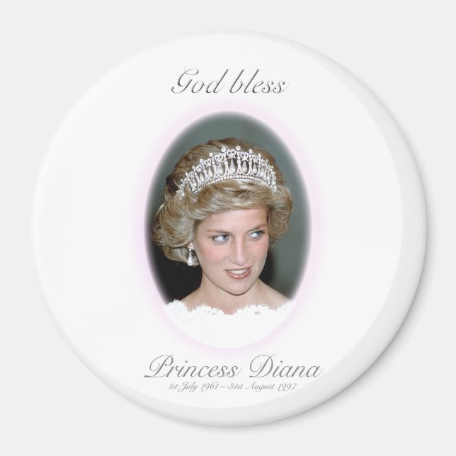 Íman Princesa deus abençoe Diana - Lembrança (Frente)