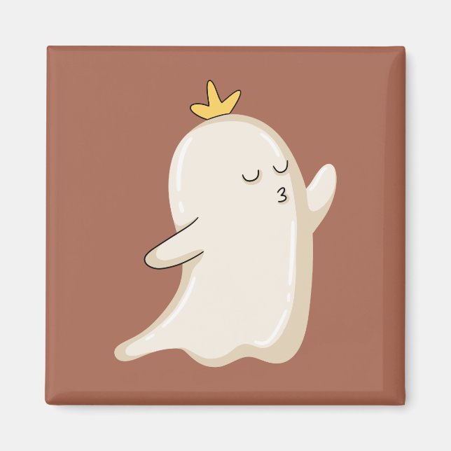 Íman Princesa Fantasma Soprando um Beijo (Frente)