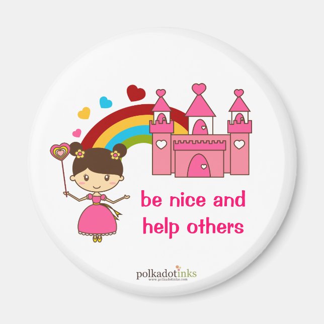 Íman Princesa Pink Castle Magnet (Frente)