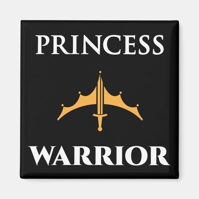 Íman Princesa Warrior Black Magnet (Frente)
