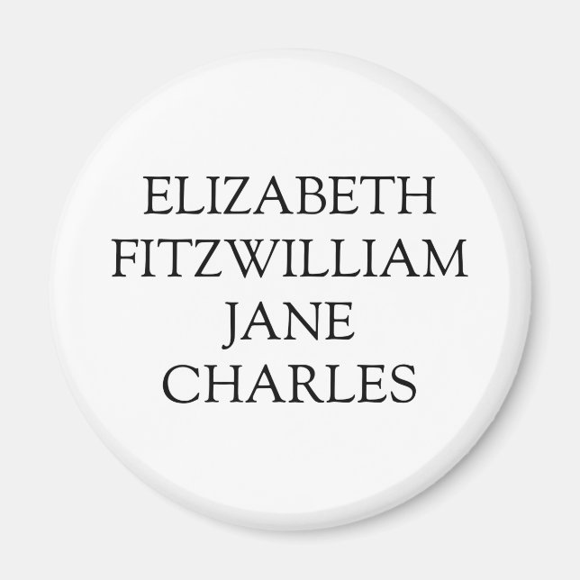 Íman Principais caracteres do Orgulho e Preconceito (Frente)