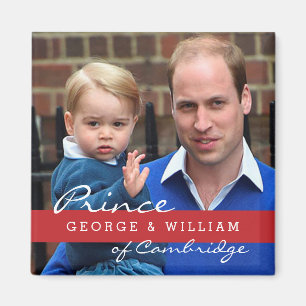 Íman Príncipe George e príncipe William