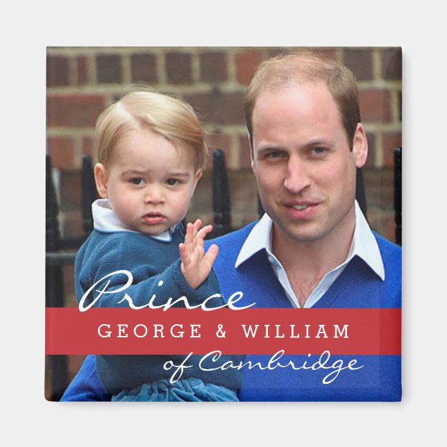 Íman Príncipe George e Príncipe William (Frente)