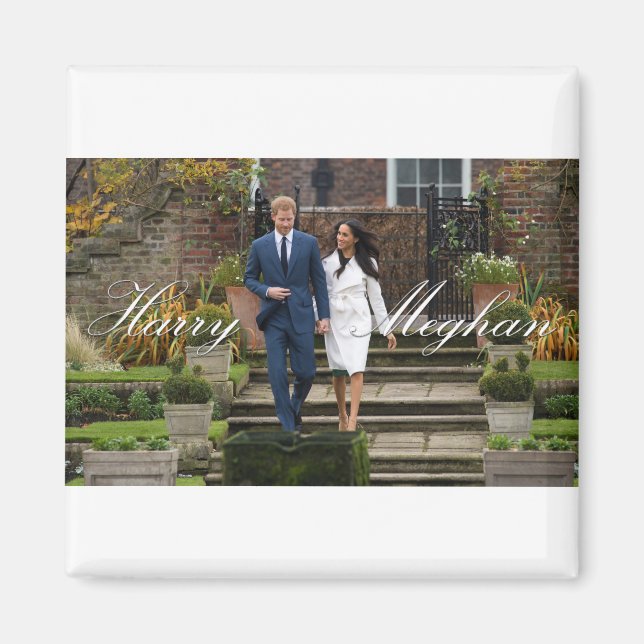 Íman Príncipe Harry e Meghan Markle Casamento Real (Frente)