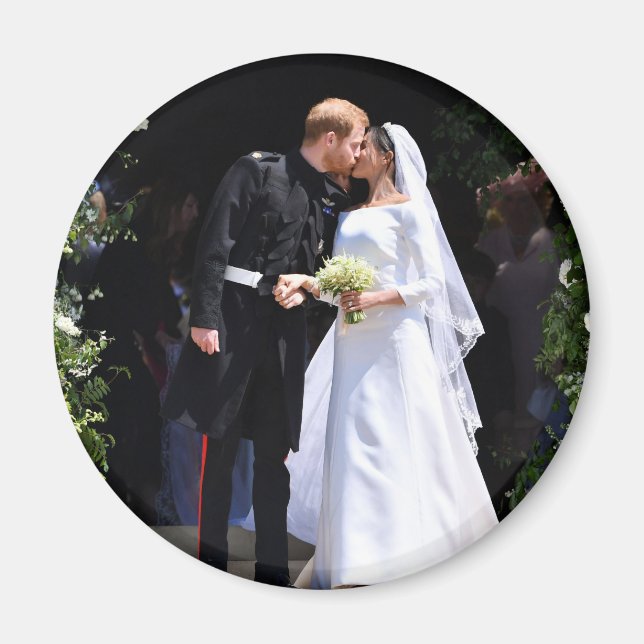 Íman Príncipe Harry e Meghan Markle Casamento Real (Frente)