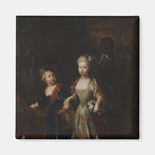 Íman Príncipe Herdeiro Frederick II com irmã (Frente)