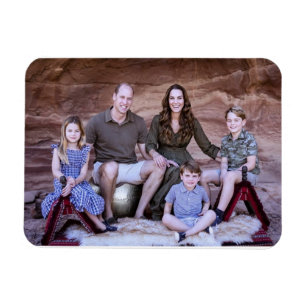 Íman Príncipe William e família Dez 2021 Magnet estil