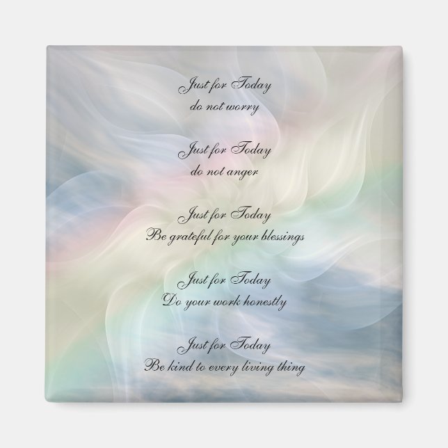 Íman Princípios Reiki Rainbow Mandala design (Frente)