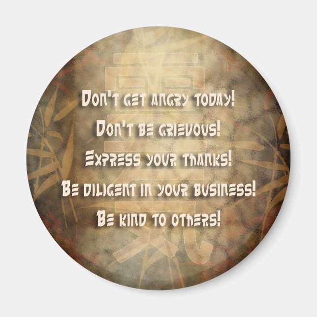 Íman Princípios REIKI Usui (Frente)