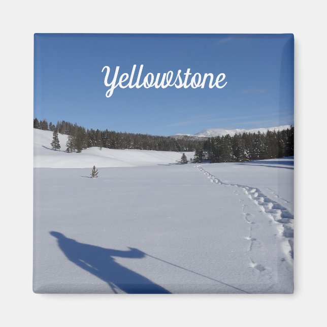 Íman Prisão de neve no Parque Nacional de Yellowstone (Frente)