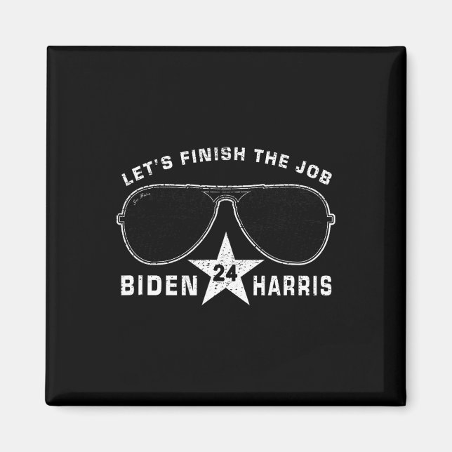Íman Pro Biden Harris Presidente Democracy Campaign Vin (Frente)