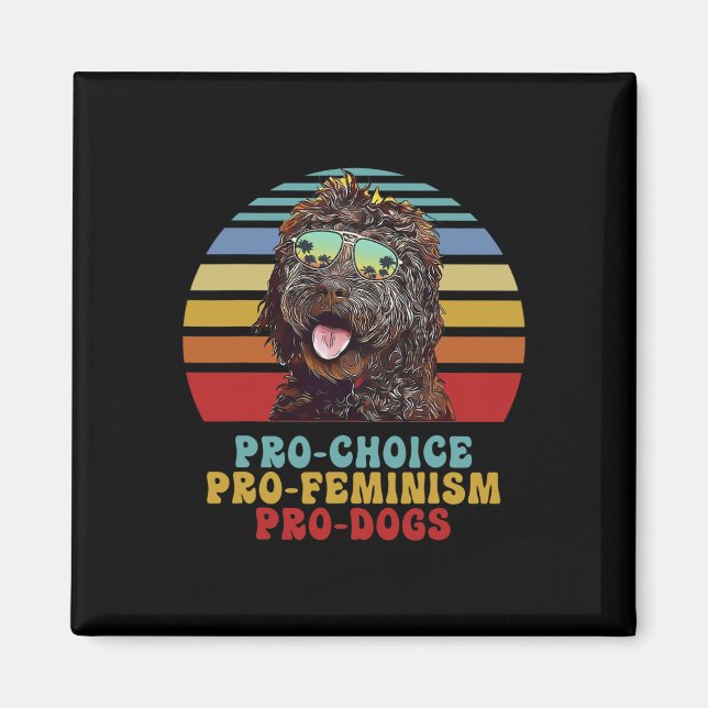Íman Pro Choice Pro Feminismo Cães Pro (Frente)