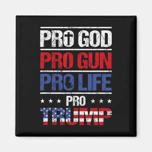 Íman Pro God Pro Gun Pro Life Pro Trump Shirt Patriota