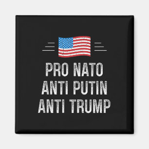 Íman Pró Nato - Anti Putin - Anti Trump - Estilo Retrô 