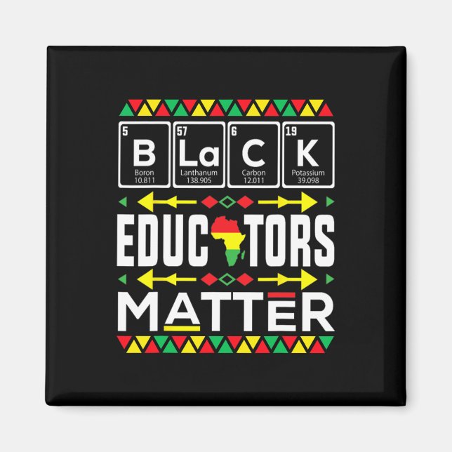 Íman Problema dos Educadores Negros Mês da História Neg (Frente)