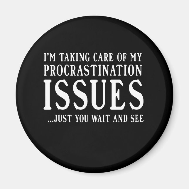 Íman Problemas de procrastinação (Frente)