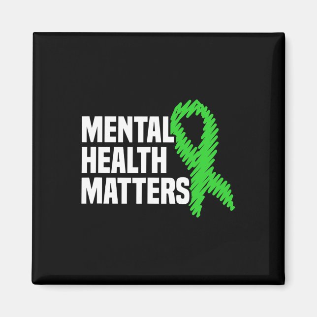 Íman Problemas de saúde Fita Verde Awarene mental (Frente)