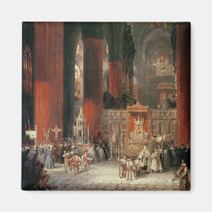 Íman Procissão na catedral de Sevilha, 1833 (óleo no