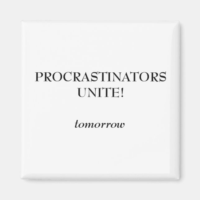 Íman Procrastinadores (Frente)