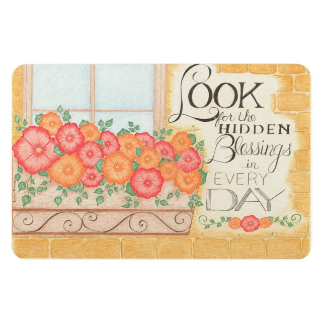 Íman Procure as Bênçãos Escondidas  Ímã 4" x 6" (Horizontal)