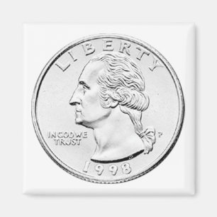 Íman Produtos Ben Franklin Quarter Dollar 1998