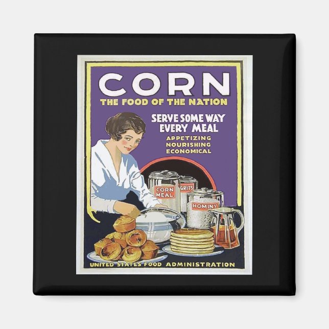 Íman Produtos de Comida WW1 Vintage (Frente)