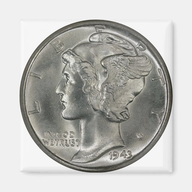 Íman Produtos Mercury Dime (Frente)