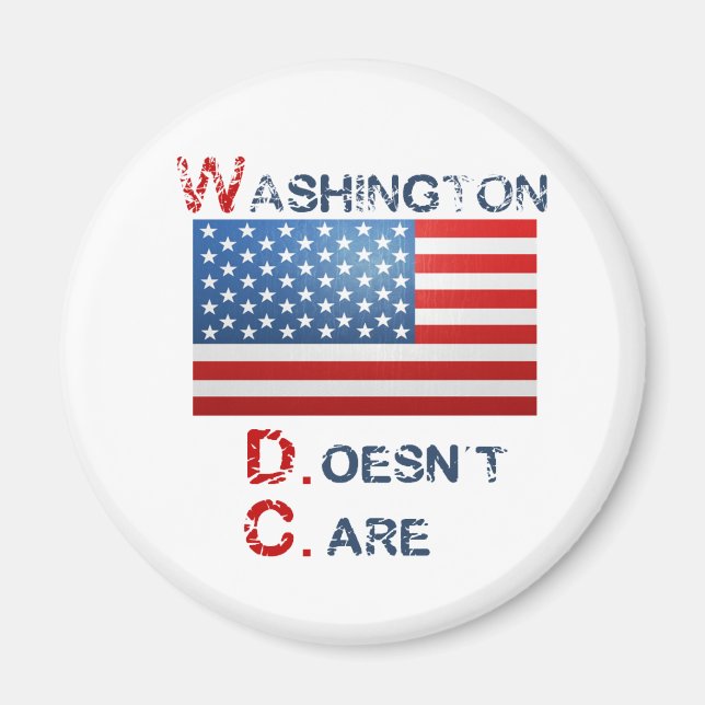 Íman Produtos Washington D.C. (Não se importa) (Frente)