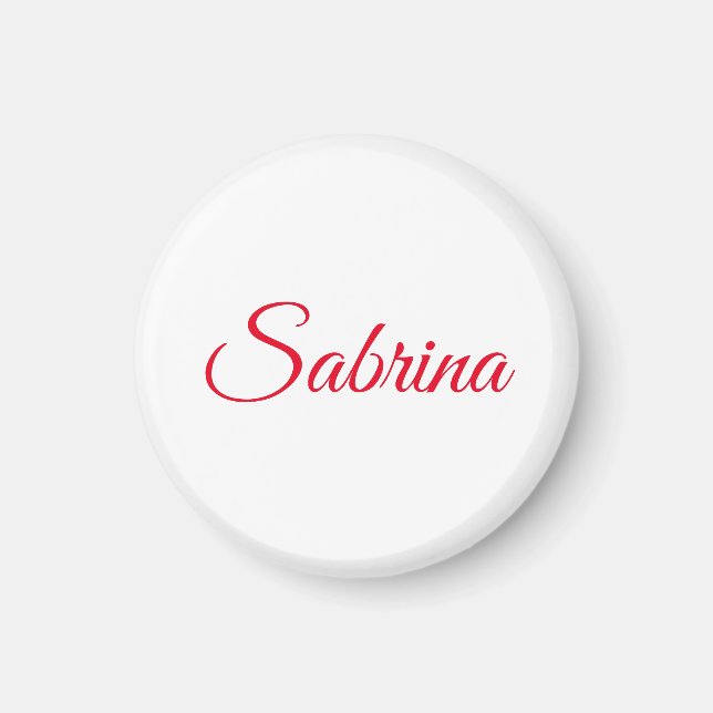 Íman Professional classical handwriting name custom (Frente)
