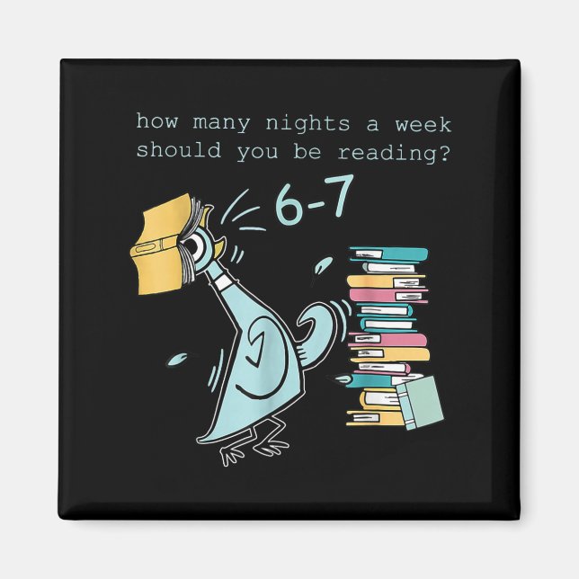 Íman Professor 6-7 Quantas Noites Por Semana Você Deve  (Frente)