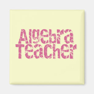 Íman Professor afligido rosa da álgebra do texto