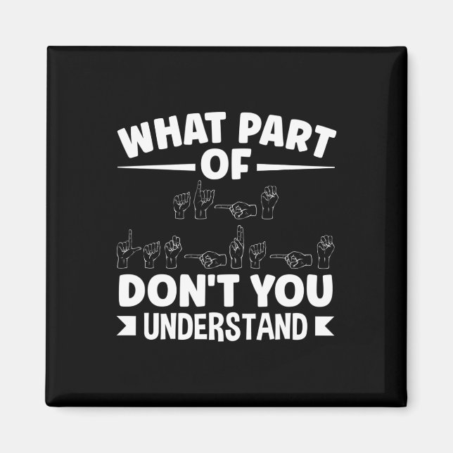 Íman Professor ASL ASL Alphabet Pu (Frente)