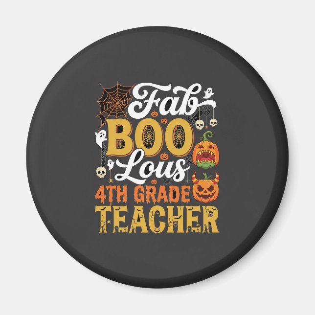 Íman Professor de 4ª série Faboolous no Halloween (Frente)