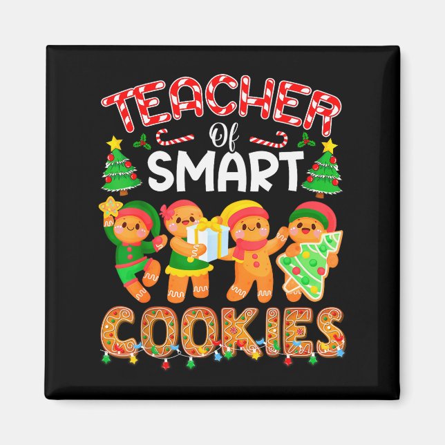 Íman Professor De Biscoitos Inteligentes Natal Gengibre (Frente)