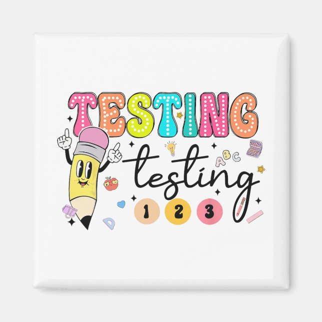 Íman Professor de Dia de Teste de Yall (Frente)