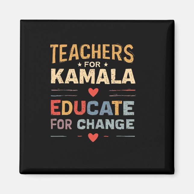 Íman Professor de Educação Kamala Harris de Suporte (Frente)