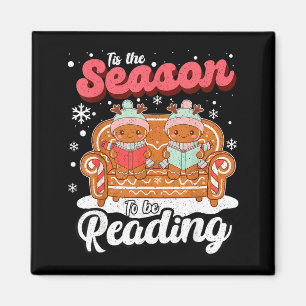 Íman Professor de Escola de Natal Bibliotecário Retro G