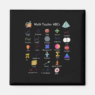 Íman Professor de Matemática Abcs Alphabet Professor Ma