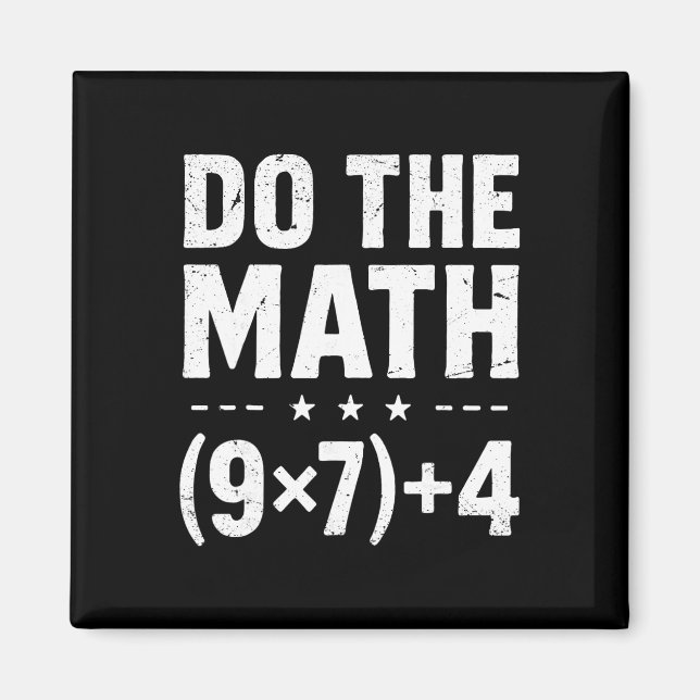 Íman Professor de Matemática Antigo Faça as Contas 67 M (Frente)