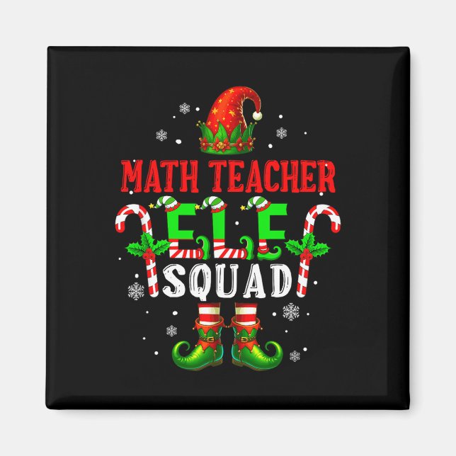 Íman Professor de matemática elfo esquadrão natal elfo  (Frente)