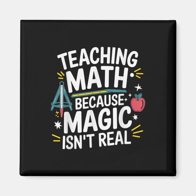 Íman Professor de Matemática Engraçado Amante de Álgebr (Frente)