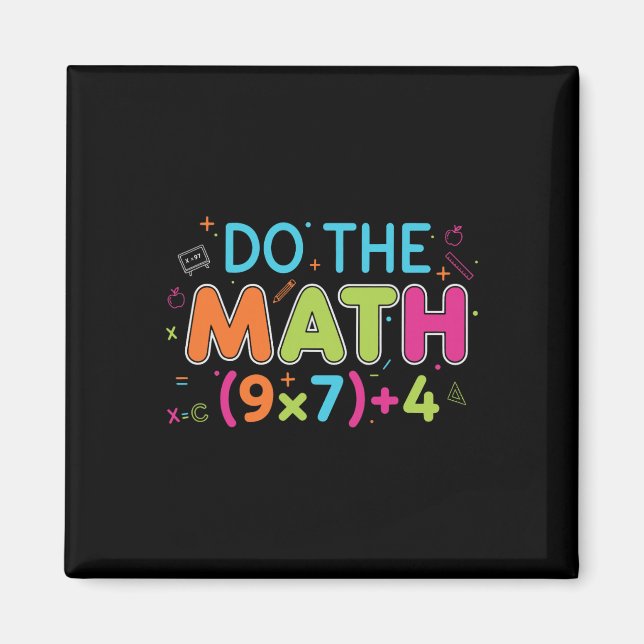 Íman Professor de Matemática Engraçado Faça as Contas 6 (Frente)