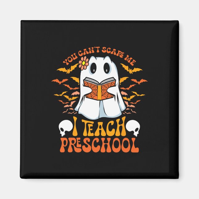 Íman Professor de pré-escola de Halloween Fantasma Ensi (Frente)