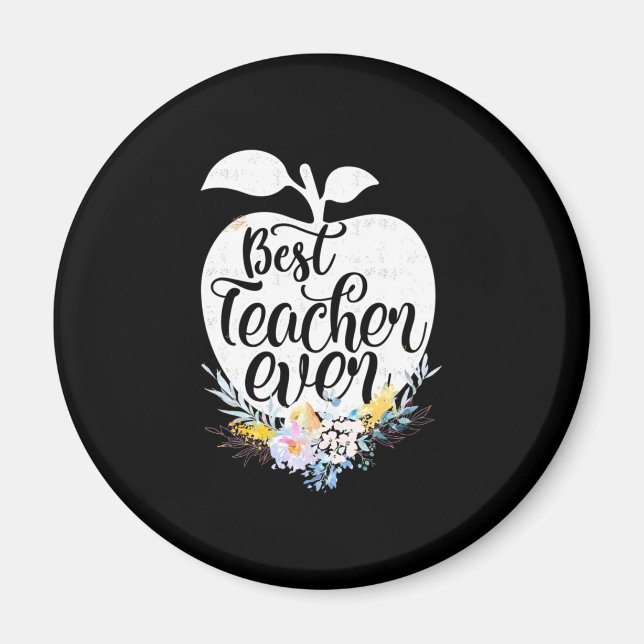 Íman Professor de presentes | Melhor Flor de Professore (Frente)