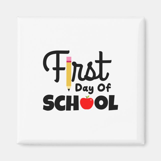 Íman Professor de presentes | Primeiro Dia Da Escola (Frente)