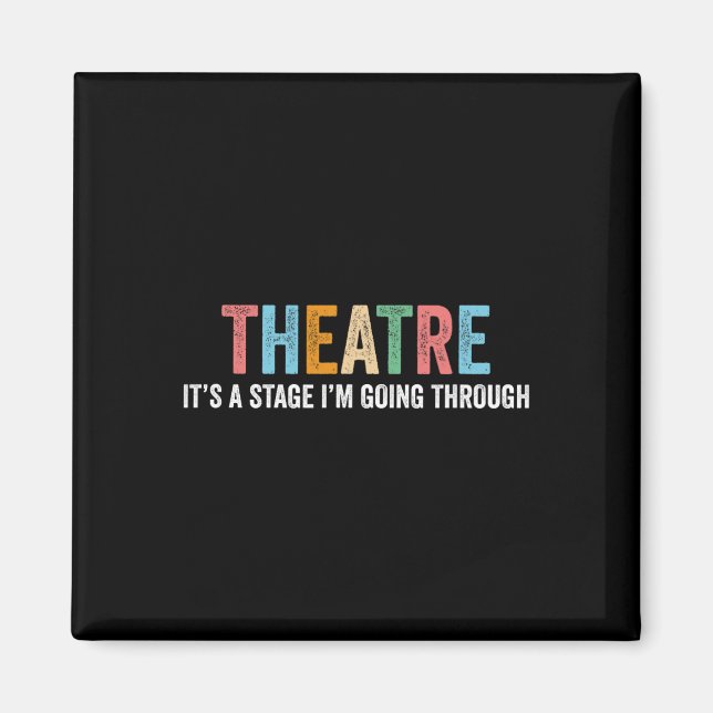 Íman Professor de Teatro Dramático Engraçado Palco Broa (Frente)