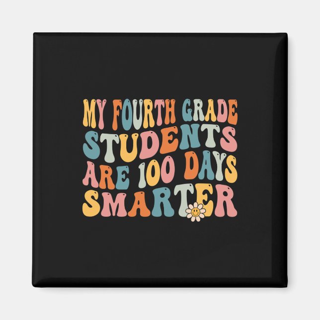 Íman Professor do 4º ano 100 dias mais inteligente 100º (Frente)