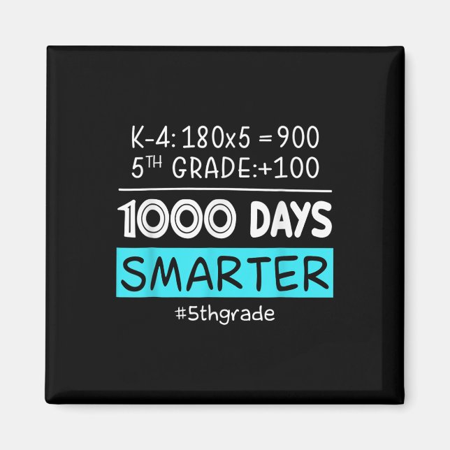 Íman Professor do 5º ano 1000 dias mais inteligente 100 (Frente)